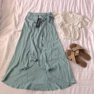 NWT & Harmony Midi Wrap Skirt